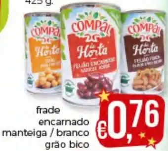Frade Encarnado Manteiga/Branco Grão Bico