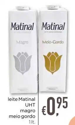 Bolama leite Matinal UHT magro meio gordo promoção