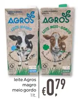 Bolama leite Agros magro meio gordo promoção
