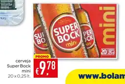 Bolama cerveja Super Bock mini promoção