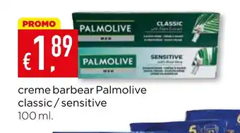 Bolama creme barbear Palmolive classic/sensitive promoção