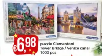 Bolama Puzzle Clementoni Tower Bridge / Venice Canal 1000pcs promoção