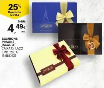 Continente Bombons Praline Jacquot 260g promoção