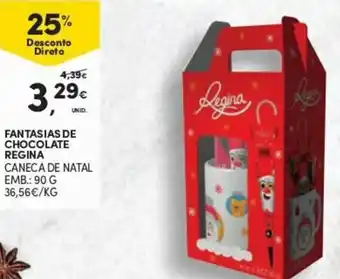 Continente Fantasias de Chocolate Regina 90g promoção