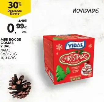 Continente Mini Box de Gomas Vidal 70g promoção
