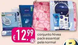 Bolama conjunto Nivea pack essential pele normal promoção