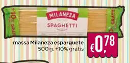 Bolama massa Milaneza esparguete promoção