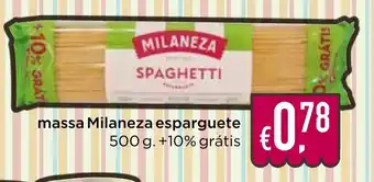 Bolama massa Milaneza esparguete promoção