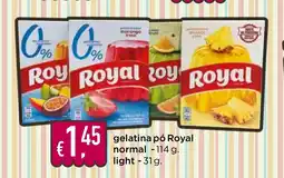Bolama gelatina pó Royal promoção
