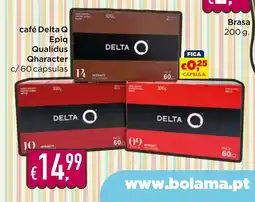 Bolama café Delta Q Epiq Qualidus Qharacter promoção
