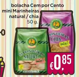 Bolama bolacha Cem por Cento mini Marinheiras promoção