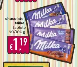 Bolama chocolate Milka tablete promoção