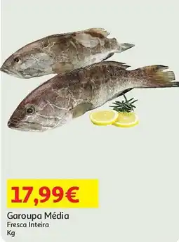 Auchan Garoupa Média Fresca Inteira promoção