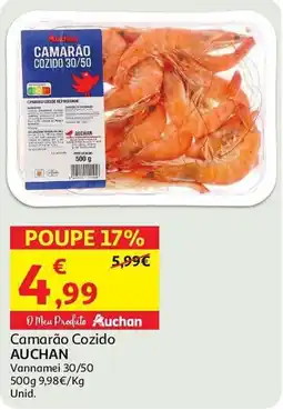 Auchan Camarão Cozido AUCHAN promoção