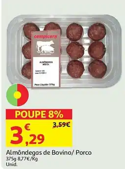 Auchan Almôndegas de Bovino/ Porco promoção