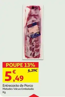 Auchan Entrecosto de Porco Metades Vácuo Embalado promoção