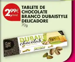 Pingo Doce Tablete de Chocolate Branco Dubaistyle Delicadore promoção