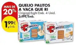 Pingo Doce QUEIJO + PALITOS A VACA QUE RI promoção