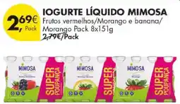 Pingo Doce Iogurte Líquido Mimosa promoção
