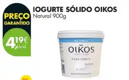 Pingo Doce Iogurte Sólido Oikos Natural 900g promoção