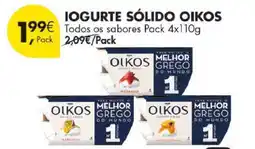 Pingo Doce Iogurte Sólido Oikos promoção