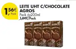 Pingo Doce LEITE UHT C/CHOCOLATE AGROS promoção