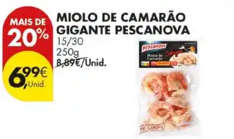 Pingo Doce Miolo de Camarão Gigante Pescanova promoção