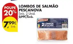 Pingo Doce Lombos de Salmão PESCANOVA promoção