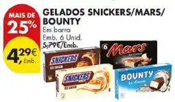 Pingo Doce Gelados Snickers/Mars/Bounty promoção