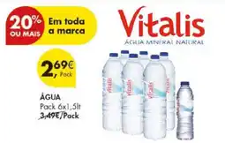 Pingo Doce Vitalis Água Mineral Natural promoção