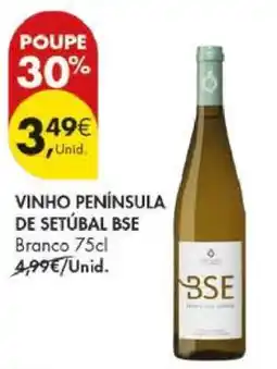 Pingo Doce VINHO PENÍNSULA DE SETÚBAL BSE Branco 75cl promoção