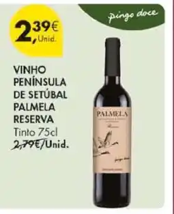 Pingo Doce Vinho Península de Setúbal Palmela Reserva promoção