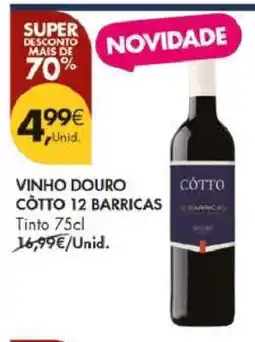 Pingo Doce VINHO DOURO CÔTTO 12 BARRICAS promoção