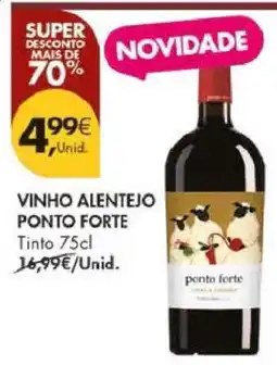Pingo Doce Vinho Alentejo Ponto Forte promoção
