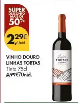 Pingo Doce Vinho Douro Linhas Tortas Tinto 75cl promoção