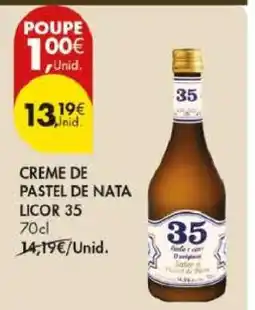 Pingo Doce CREME DE PASTEL DE NATA LICOR 35 promoção