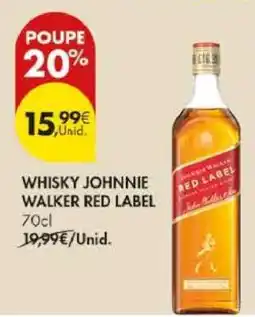 Pingo Doce WHISKY JOHNNIE WALKER RED LABEL promoção
