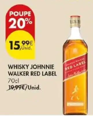 Pingo Doce WHISKY JOHNNIE WALKER RED LABEL promoção