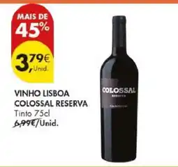 Pingo Doce Vinho Lisboa Colossal Reserva promoção