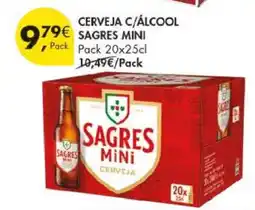 Pingo Doce CERVEJA C/ ÁLCOOL SAGRES MINI promoção