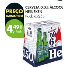 Pingo Doce CERVEJA 0,0% ÁLCOOL HEINEKEN promoção