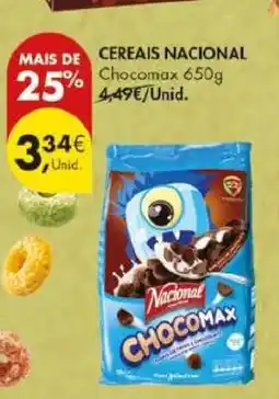 Pingo Doce Cereais Nacional Chocomax 650g promoção