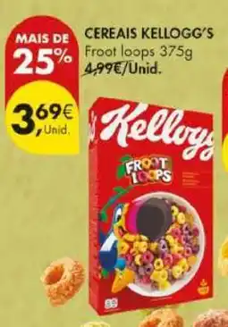 Pingo Doce Cereais Kellogg's Froot Loops 375g promoção