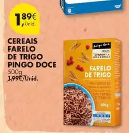 Pingo Doce Cereais Farelo de Trigo Pingo Doce promoção