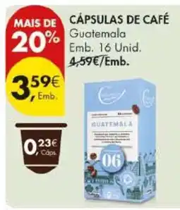 Pingo Doce Cápsulas de Café Guatemala promoção