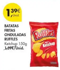 Pingo Doce Batatas Fritas Onduladas Ruffles Ketchup 150g promoção