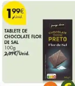 Pingo Doce TABLETE DE CHOCOLATE FLOR DE SAL promoção
