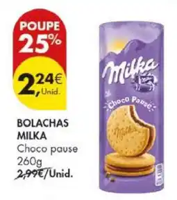 Pingo Doce Bolachas Milka Choco Pause 260g promoção