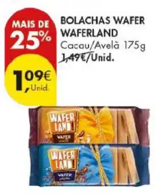 Pingo Doce Bolachas Wafer Waferland promoção