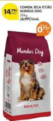 Pingo Doce COMIDA SECA P/CÃO MUNDUS DOG promoção